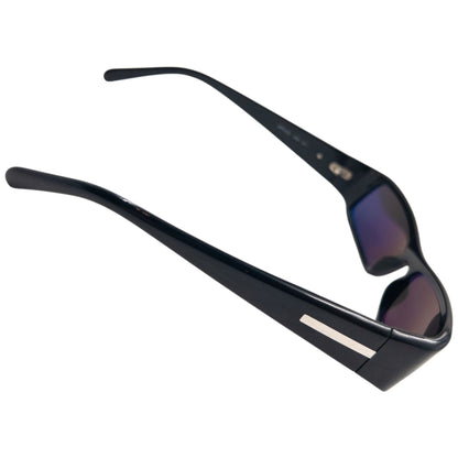 Vintage 2000s Prada Iridescent Lens Sunglasses | O/S, Black