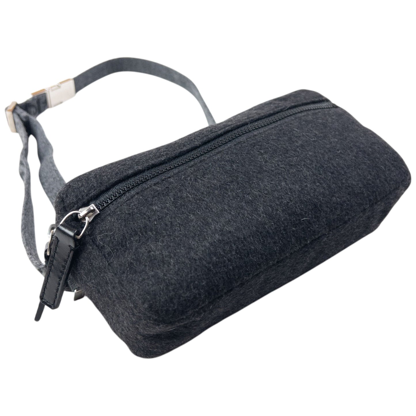 Vintage 2000s Fendi Wool Crossbody Bag | O/S, Grey