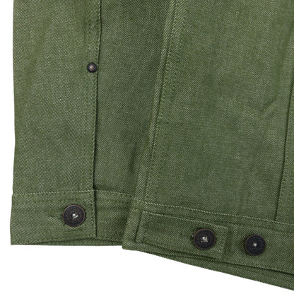 Vintage 2000s Marithe + Francois Girbaud Button Up Denim Jacket Size M | Medium, Green