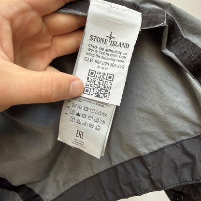 Stone Island Garment Dyed Performance Tela Hooded Jacket – Black (L) | Large, Multicoloured
