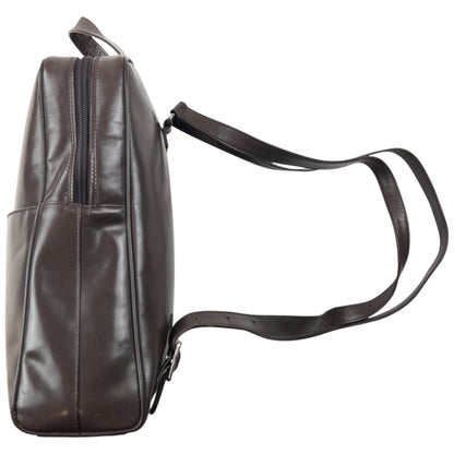 Vintage 90s Gucci Patent Leather Backpack | O/S, Brown
