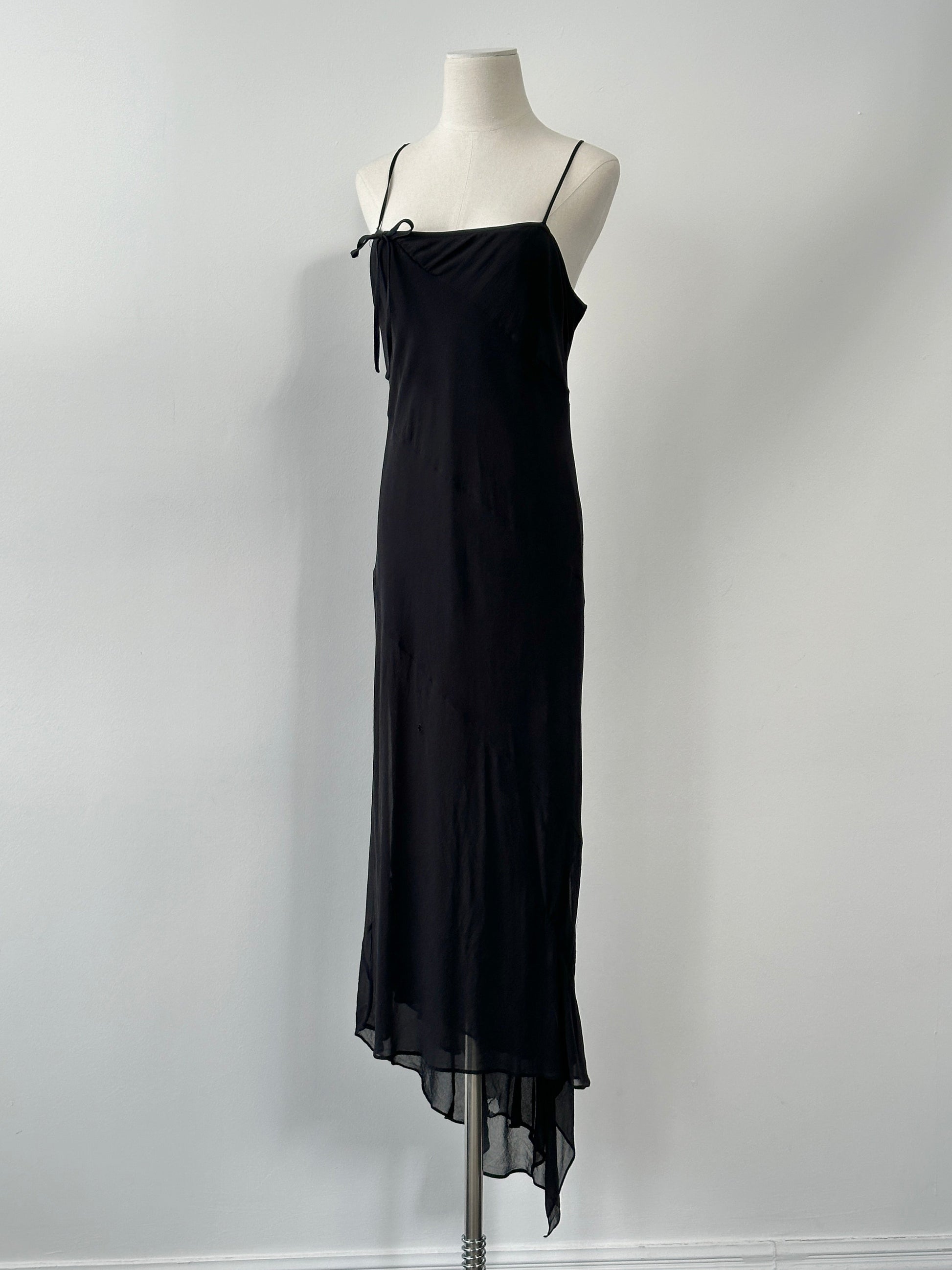 Vintage 2000s Pure Silk Floor Length Dress - M-L