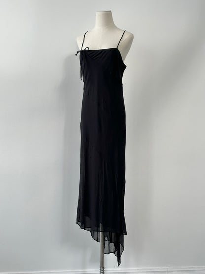Vintage 2000s Pure Silk Floor Length Dress - M-L