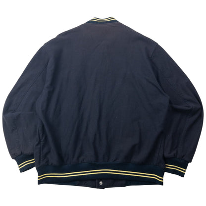 Vintage 90s Burberry Varsity Wool Bomber Jacket Size M | Medium, Multicoloured