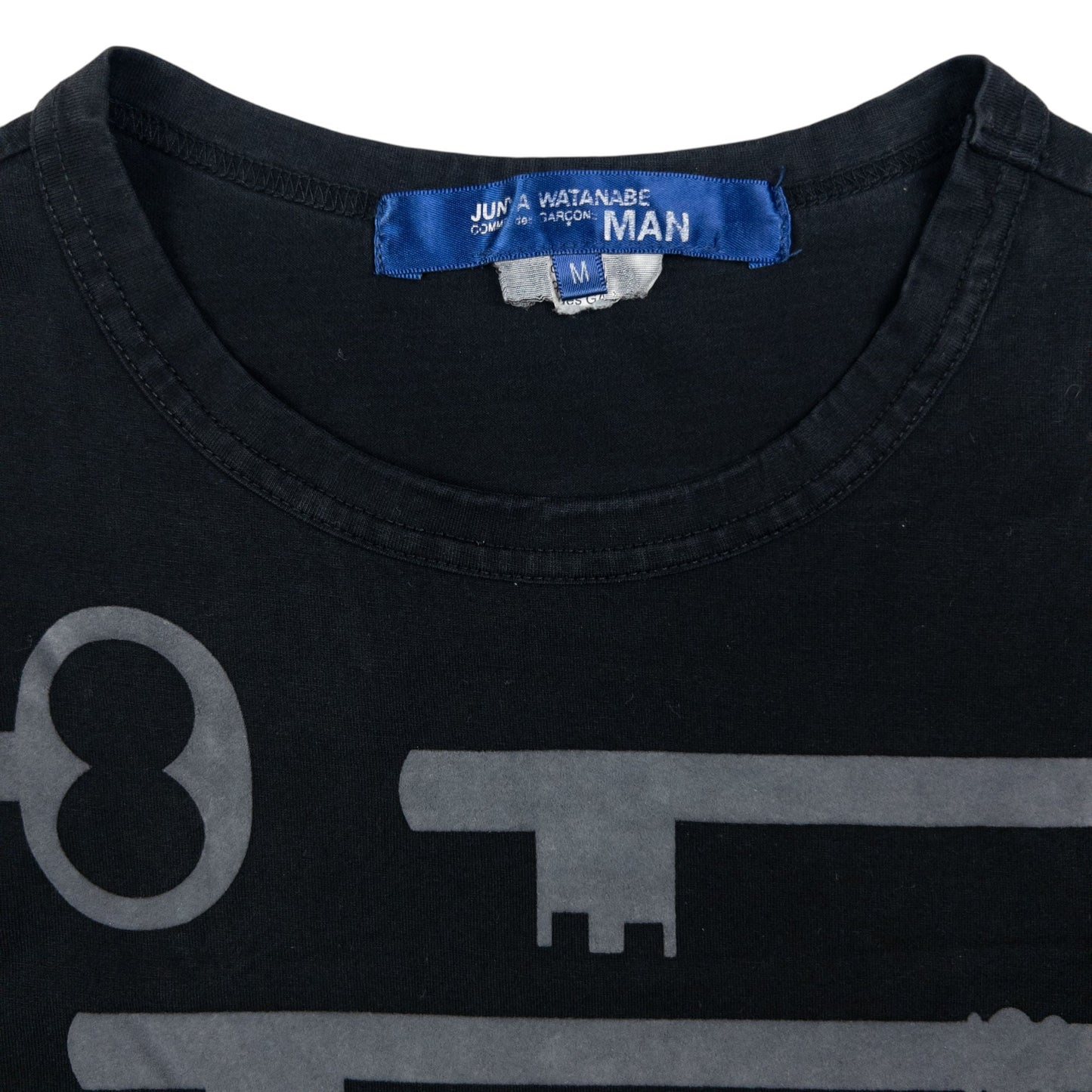 Vintage Junya Watanabe X Comme Des Garçons MAN Key T Shirt Size M