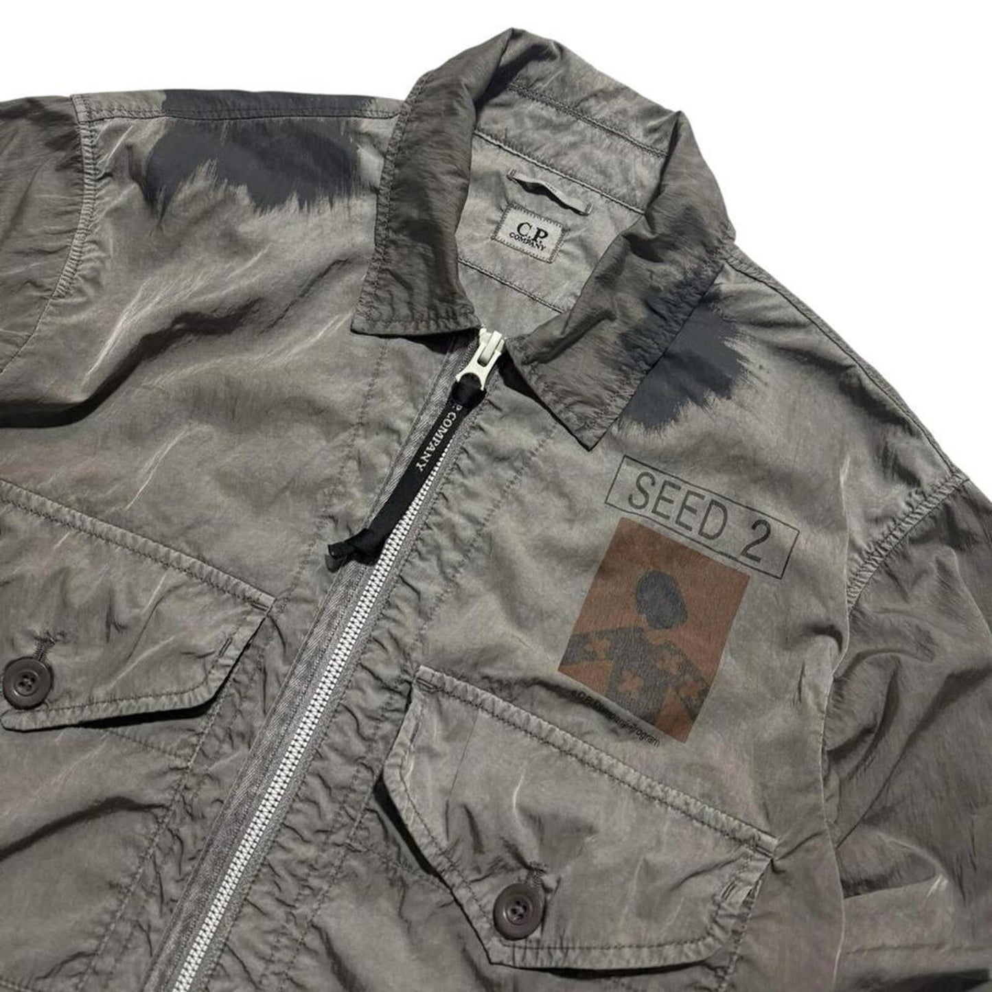 CP Company Seed Nylon Overshirt | Medium, Grey