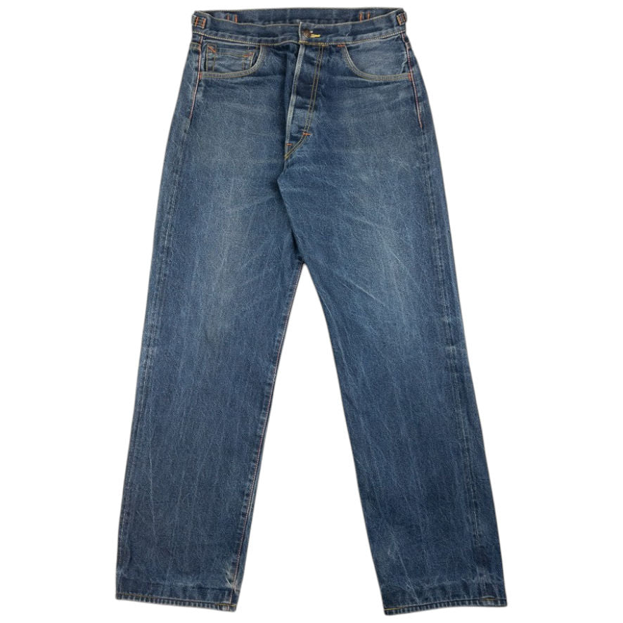 Vintage Evisu Double Wheat Gull Embroidered Japanese Denim Jeans Size W30