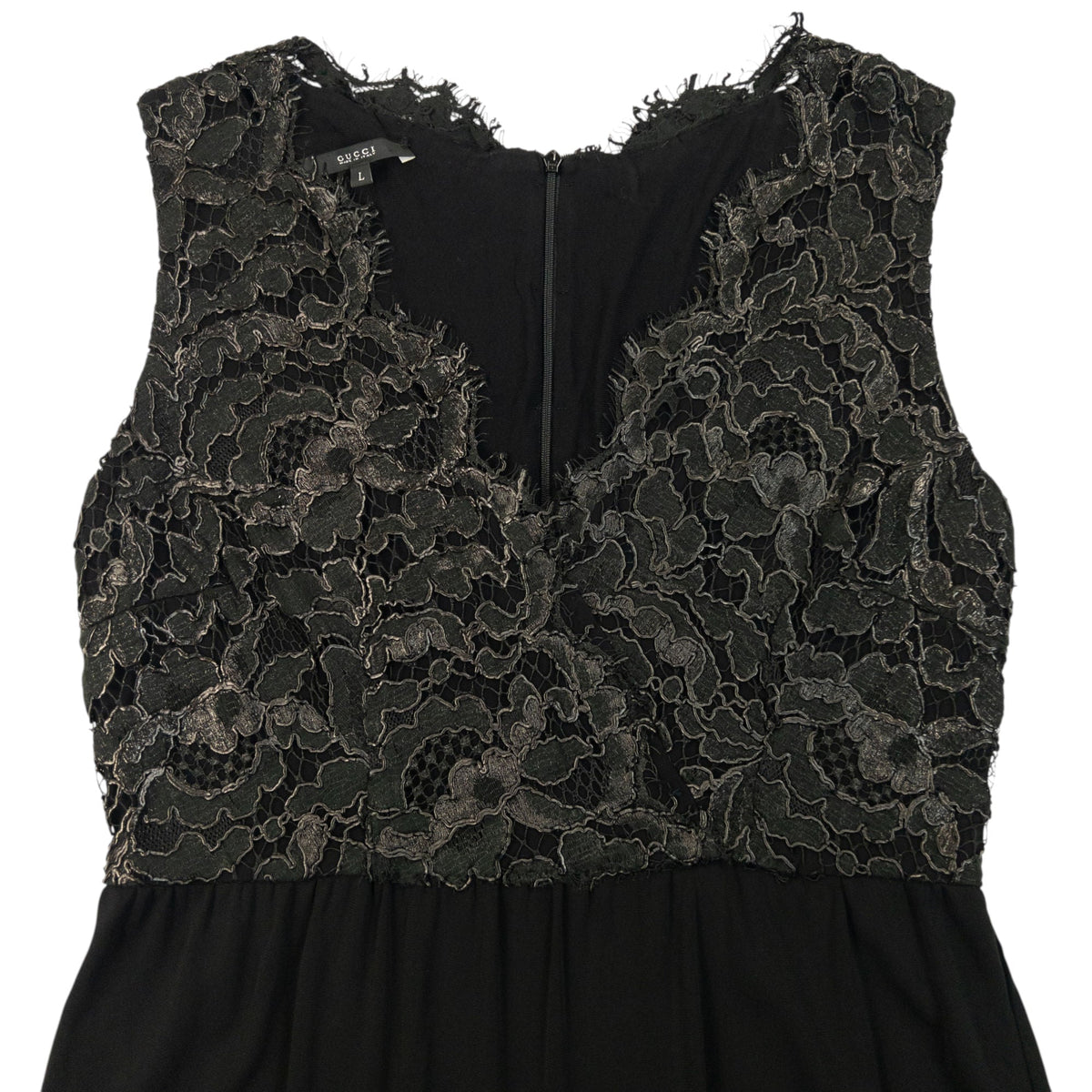 Vintage 2000s Gucci Lace Dress Womens Size L | Large, Black