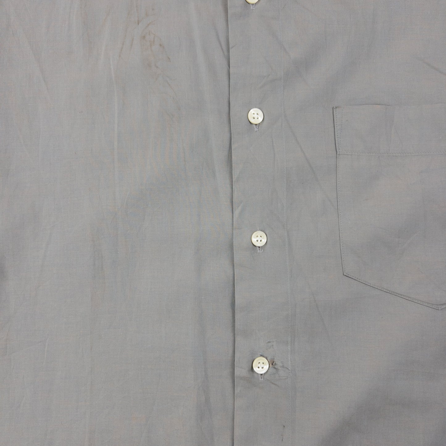 Vintage 90s Issey Miyake Long Sleeve Button Up Shirt Size L | Large, Grey