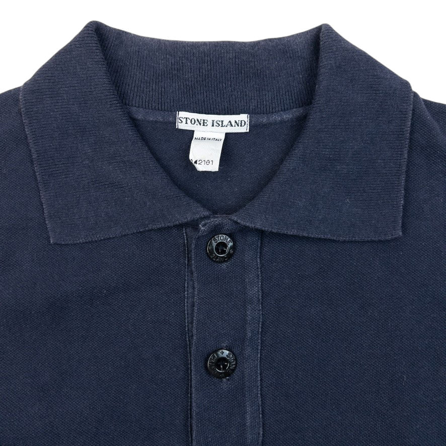 Vintage 2000s Stone Island Polo Shirt Size S | Small, Navy