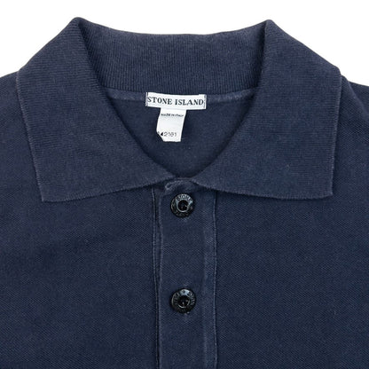 Vintage 2000s Stone Island Polo Shirt Size S | Small, Navy