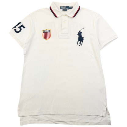 Vintage 90s Polo Ralph Lauren USA Polo Shirt Size M | Medium, Multicoloured