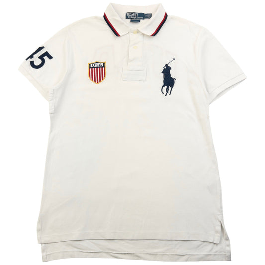 Vintage 90s Polo Ralph Lauren USA Polo Shirt Size M | Medium, Multicoloured