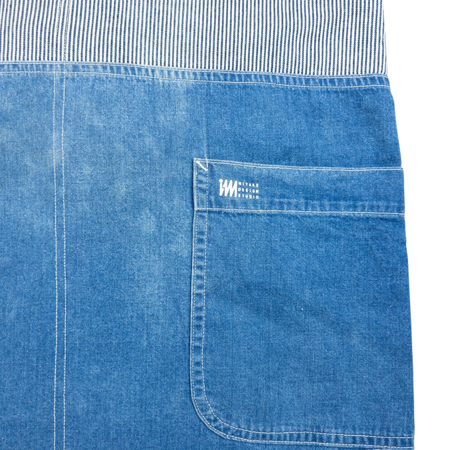 Vintage 90s Issey Miyake Denim Apron | O/S, Blue
