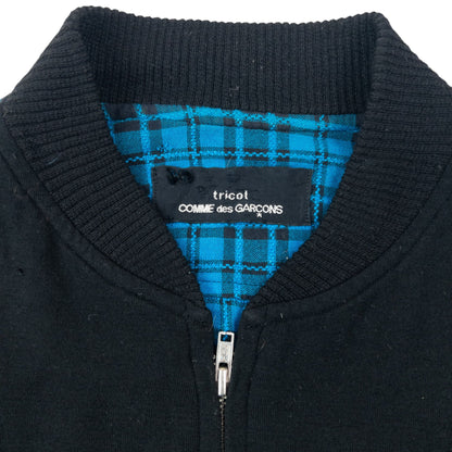 Vintage 90s Comme Des Garçons Tricot Checkered Bomber Jacket Size L | Large, Multicoloured