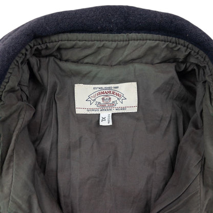 Vintage 90s Armani Jeans Quilted Wool Jacket Size XL | XL, Multicoloured