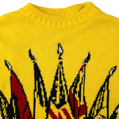 Vintage Versace Jeans Couture Washington Guards Knit Jumper Size L