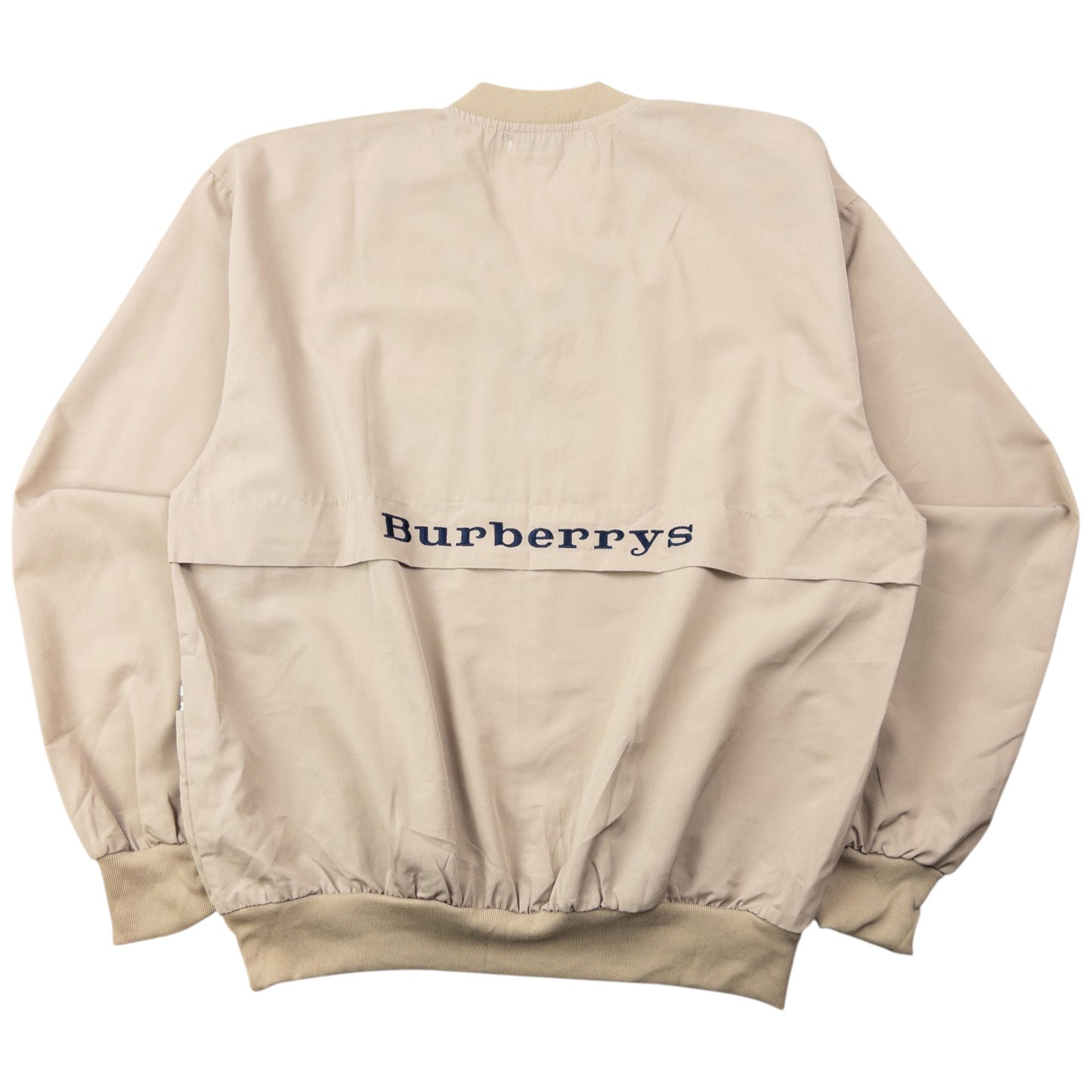 Vintage 90s Burberry Nova Check Lightweight Pullover Jacket Size S | Small, Beige