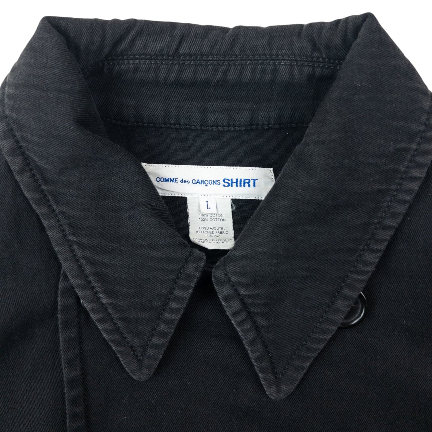 Comme Des Garçons SHIRT Button Up Jacket Size M | Medium, Black
