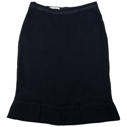 Vintage Prada Pleated Wool Skirt Womens Size W30