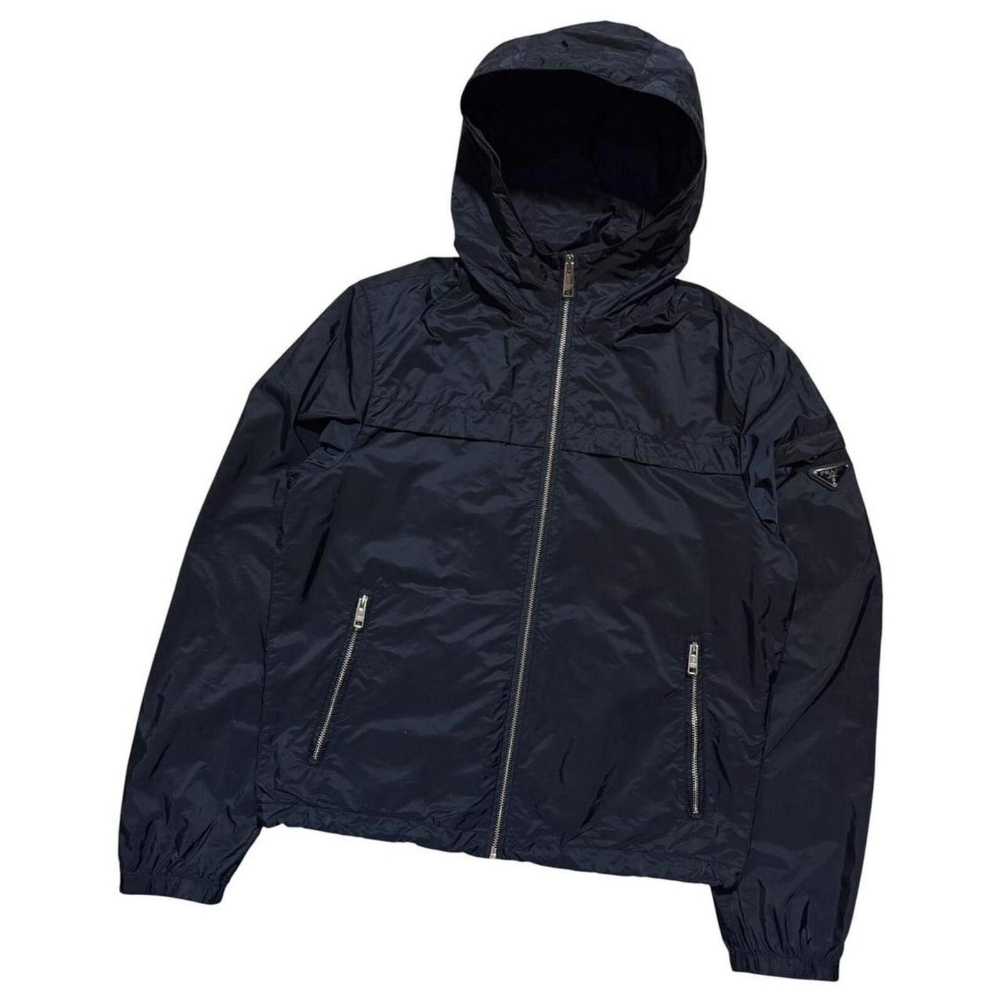 Prada Nylon Windbreaker Jacket | Small, Black