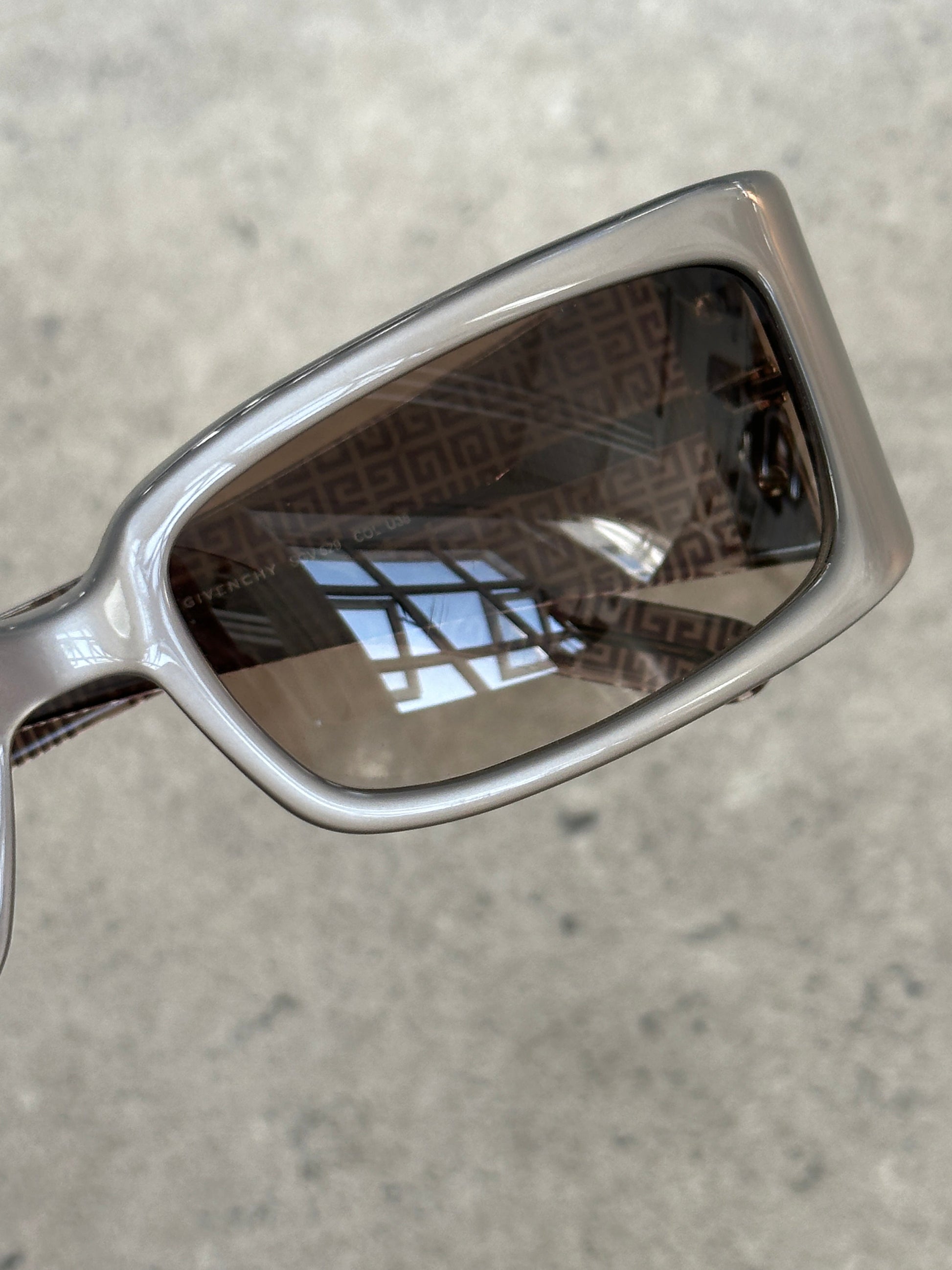 Givenchy 2000s Rectangular Monogram Sunglasses