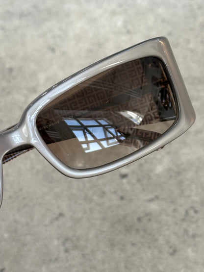 Givenchy 2000s Rectangular Monogram Sunglasses