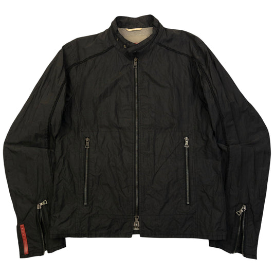 Vintage 2000s Prada Sport Zip Up Jacket Size S | Small, Black