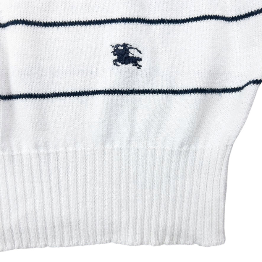 Vintage 90s Burberry Striped Knit Jumper Size M | Medium, Multicoloured
