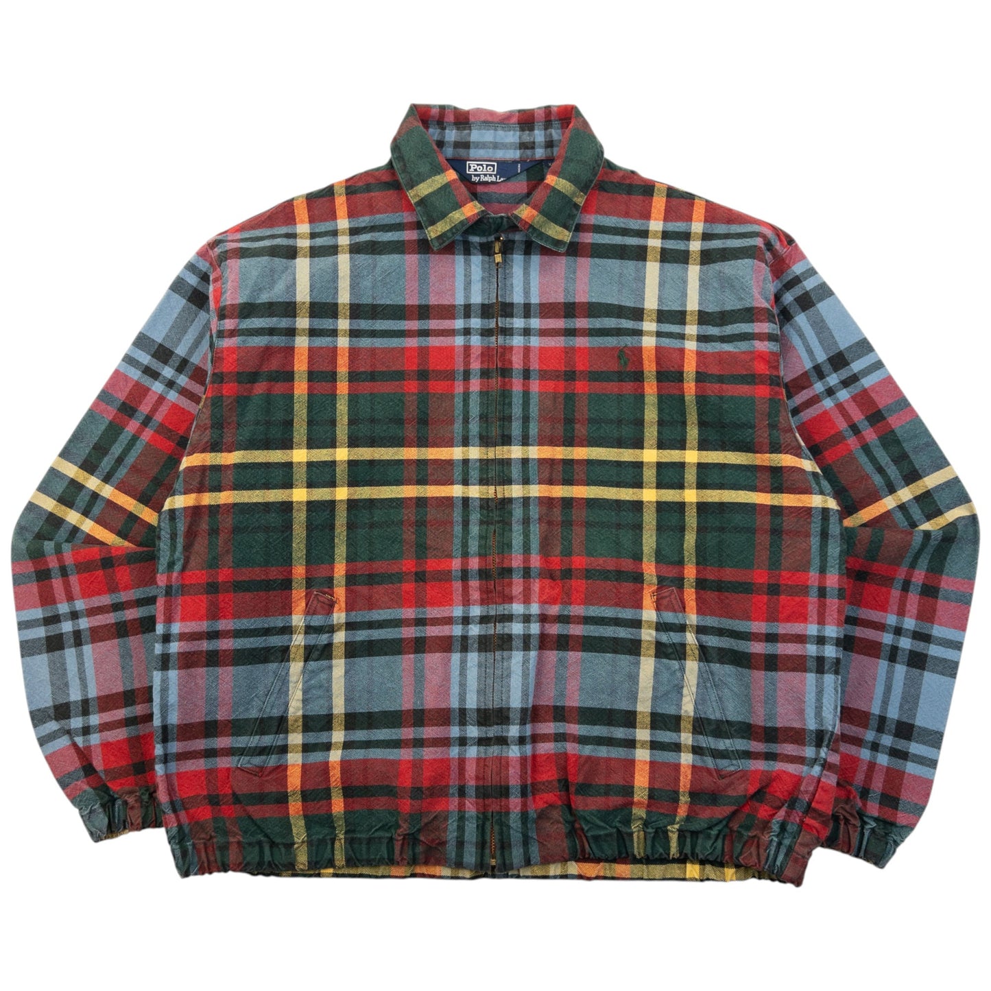 Vintage 90s Polo Ralph Lauren Checkered Jacket Size XL | XL, Red