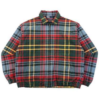 Vintage 90s Polo Ralph Lauren Checkered Jacket Size XL | XL, Red