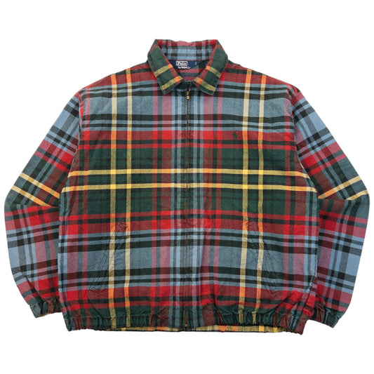 Vintage 90s Polo Ralph Lauren Checkered Jacket Size XL | XL, Red