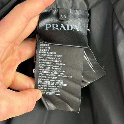 Prada Milano Lightweight Hooded Jacket (L) | Large, Black