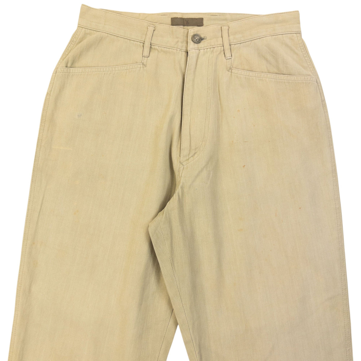 Vintage 90s Yohji Yamamoto Trousers Size W25 | W25, Beige