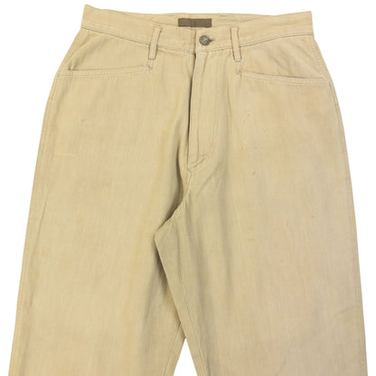 Vintage 90s Yohji Yamamoto Trousers Size W25 | W25, Beige