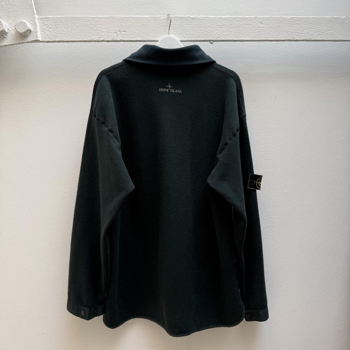 Stone Island Vintage 1990s Reversible Quarter Zip Fleece (XXL) | Extra Large, Green