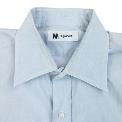 Vintage 90s Issey Miyake Long Sleeve Button Up Shirt Size S | Small, Blue