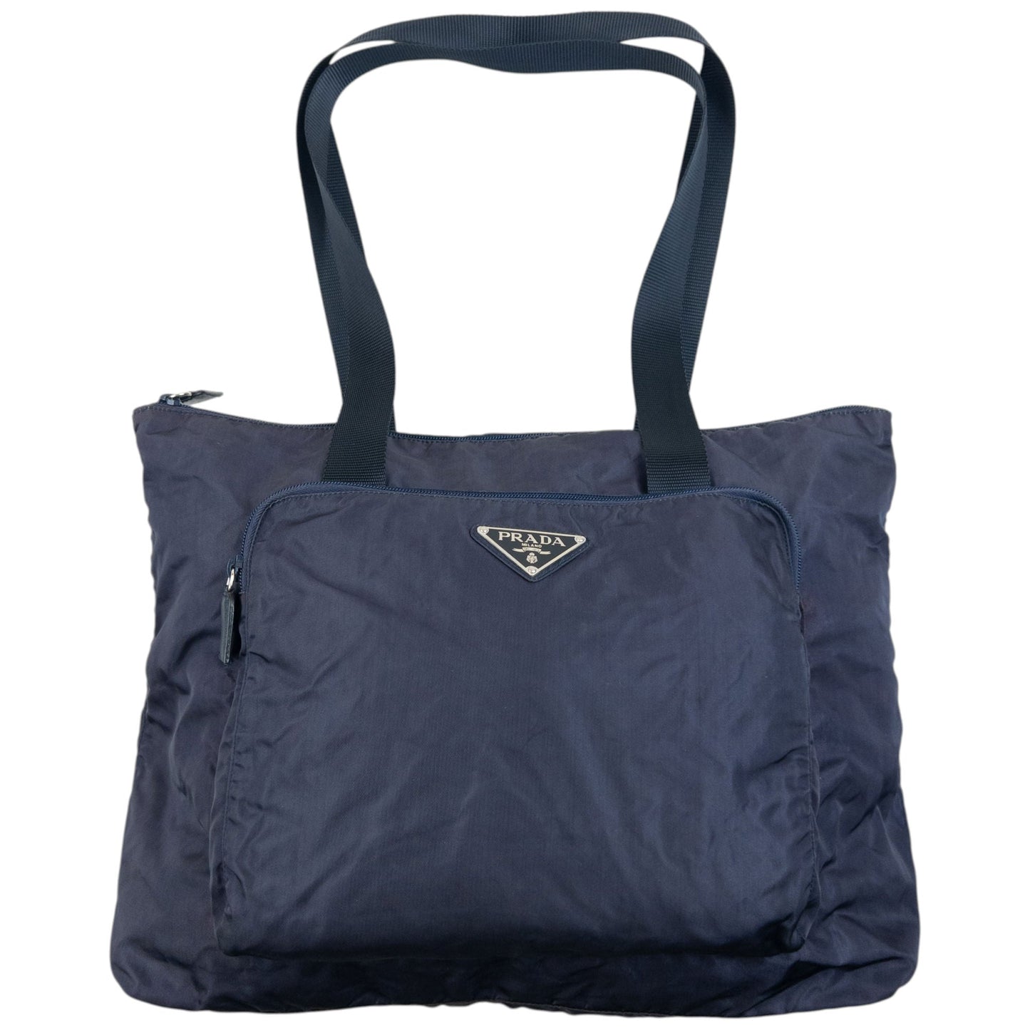 Vintage 90s Prada Shoulder Bag | O/S, Blue