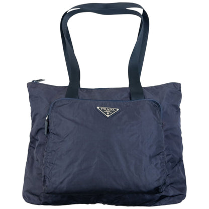 Vintage 90s Prada Shoulder Bag | O/S, Blue
