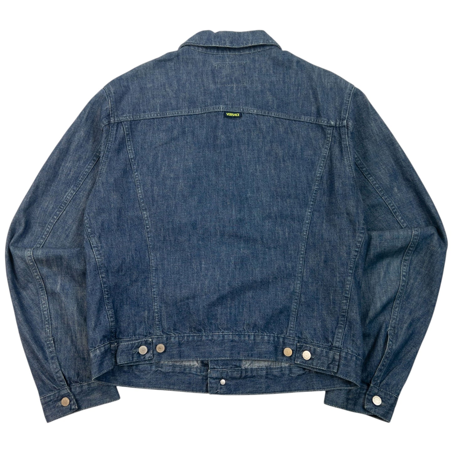 Vintage 2000s Versace Jeans Couture Button Up Denim Jacket Size S | Small, Blue