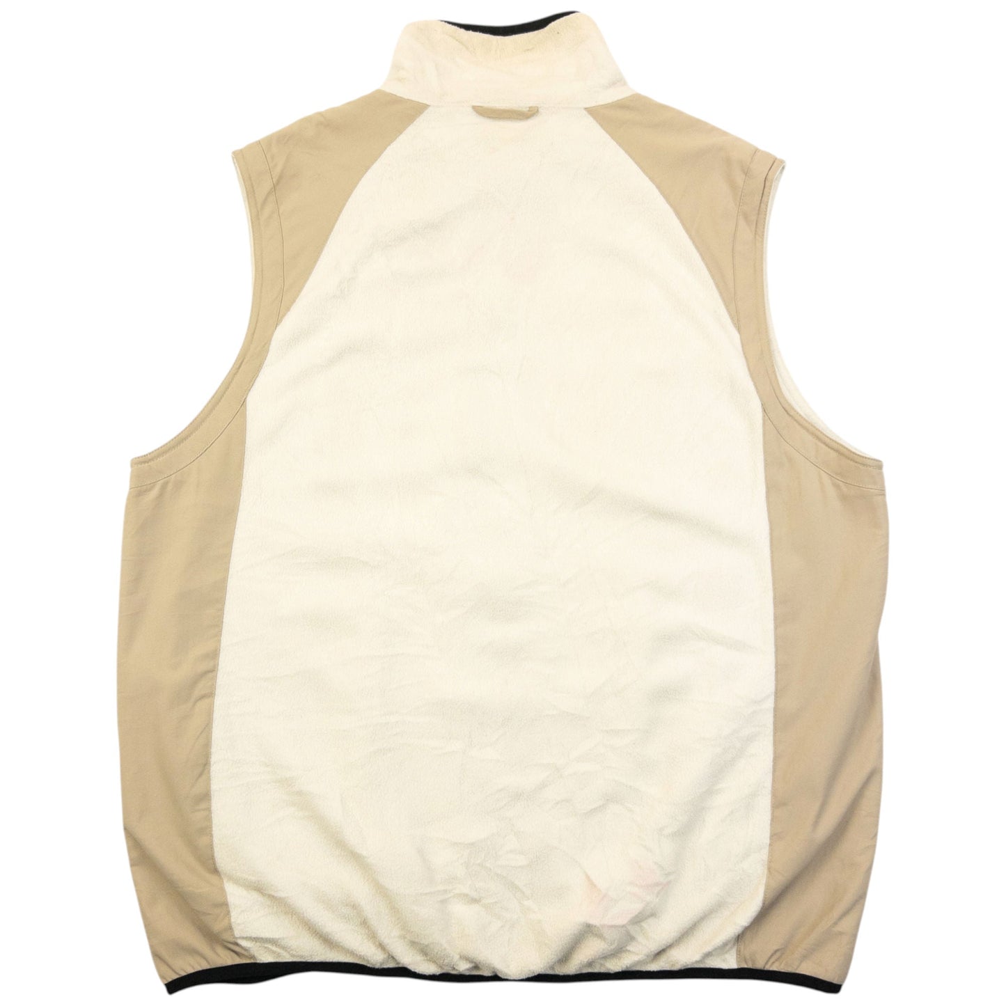 Vintage 90s Oakley Zip Up Fleece Gilet Size L | Large, Beige
