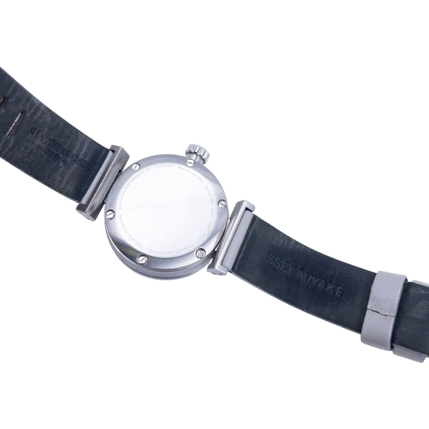 Issey Miyake Leather Watch | O/S, Black