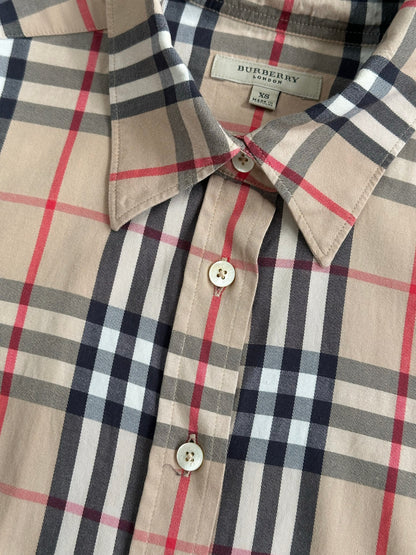 Burberry London 2000s Cotton House Check Shirt - XS/S