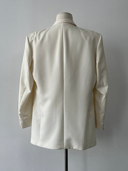 Vintage 1990s Wool Double Breasted Tailored Blazer - 44L