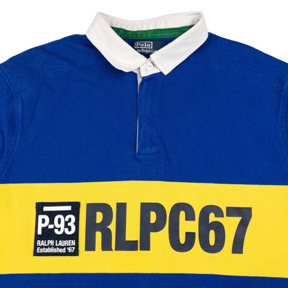 Vintage Polo Ralph Lauren P-93 RLPC67 Q Zip Polo Shirt Size XL