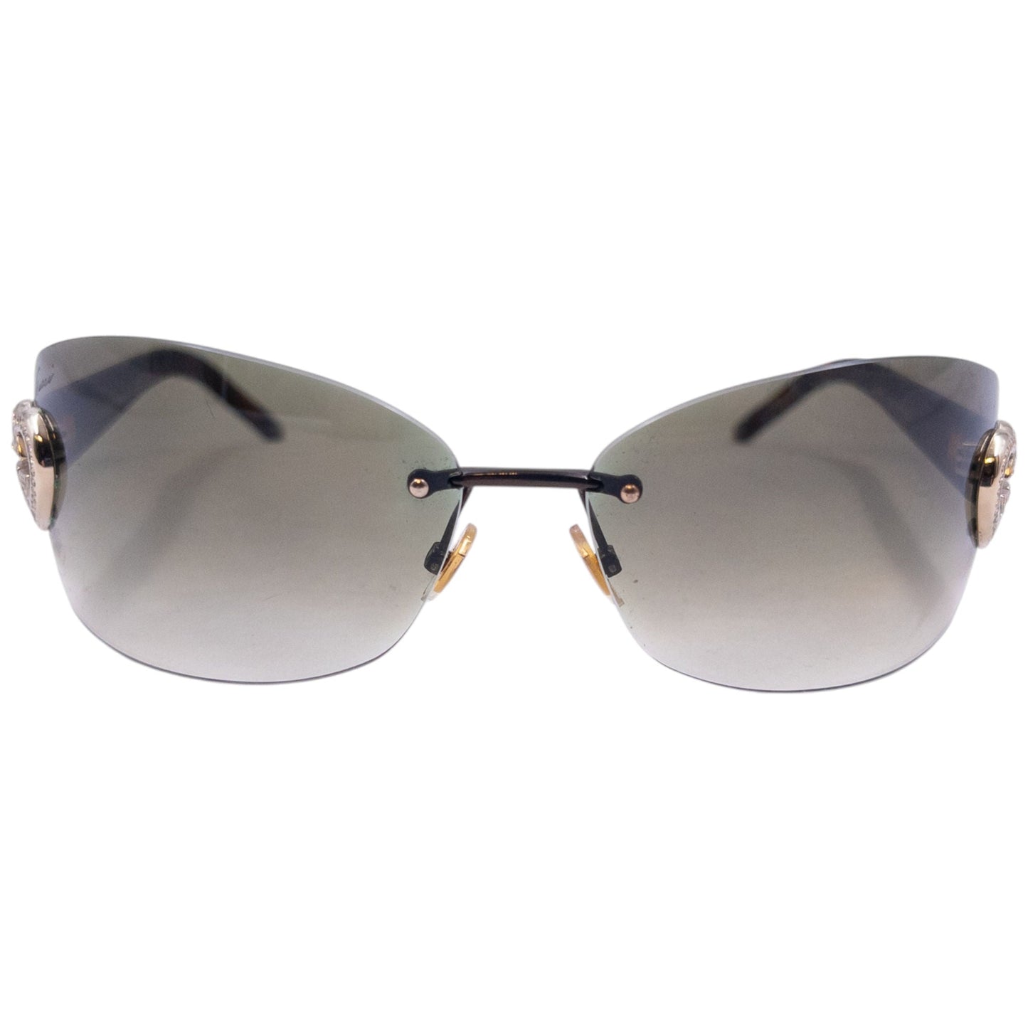 Vintage Gucci Heart Tortoise Shell Sunglasses