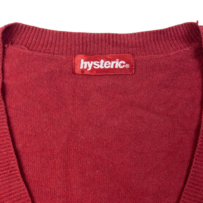 Vintage 90s Hysteric Glamour Cardigan Size M | Medium, Red