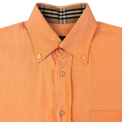 Vintage Burberry Nova Check Cuff Long Sleeve Button Up Shirt Size S