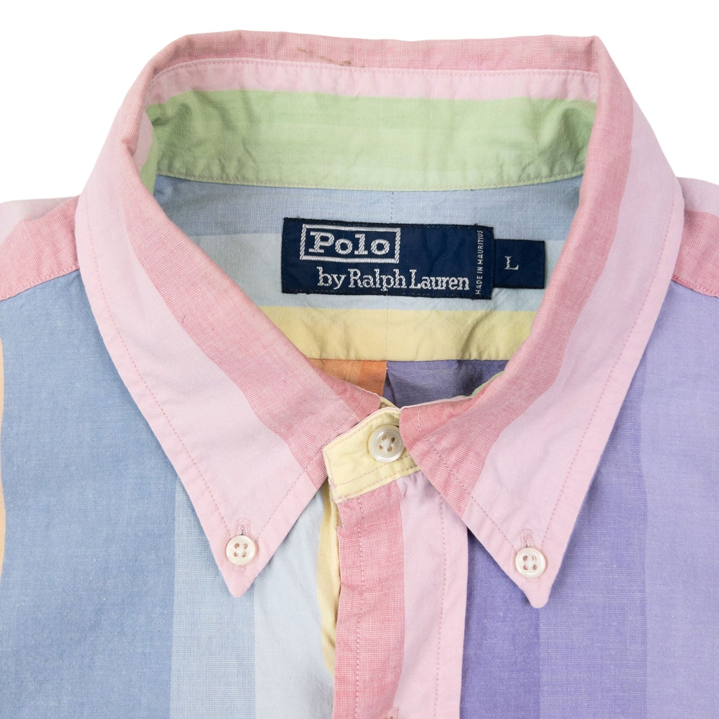 Vintage 90s Polo Ralph Lauren Striped Long Sleeve Button Up Shirt Size XL | XL, Red