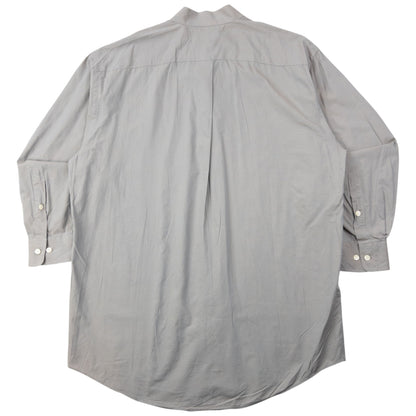 Vintage 90s Issey Miyake Long Sleeve Button Up Shirt Size L | Large, Grey